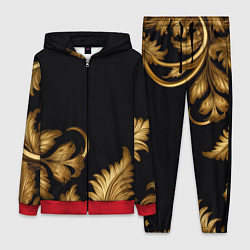 Женский 3D-костюм Золотые узоры объемные, цвет: 3D-красный