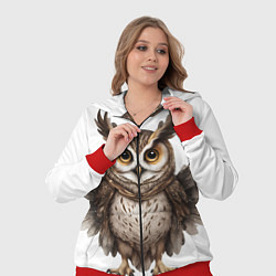 Женский 3D-костюм Совушка с крыльями, цвет: 3D-красный — фото 2