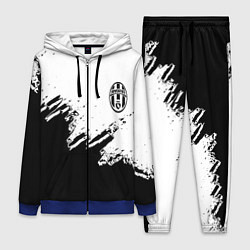 Женский 3D-костюм Juventus black sport texture, цвет: 3D-синий