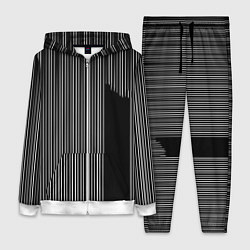 Женский 3D-костюм Visual zebra stripes, цвет: 3D-белый