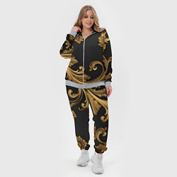Женский 3D-костюм Лепнина золотые объемные узоры, цвет: 3D-меланж — фото 2