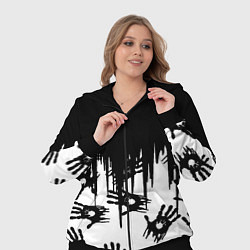 Женский 3D-костюм Death Stranding отпечатки рук, цвет: 3D-черный — фото 2