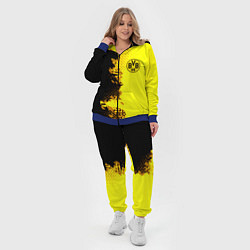 Женский 3D-костюм Borussia fc sport краски, цвет: 3D-синий — фото 2