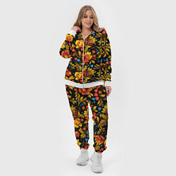 Женский 3D-костюм Русская национальная роспись хохлома, цвет: 3D-белый — фото 2