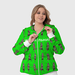 Женский 3D-костюм Ихвильнихт волк, цвет: 3D-белый — фото 2