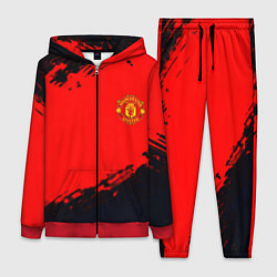 Женский 3D-костюм Manchester United colors sport, цвет: 3D-красный