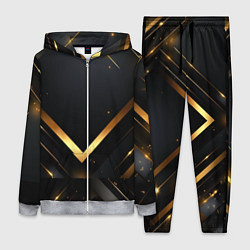 Женский костюм Gold luxury black abstract