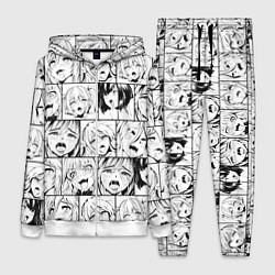 Женский 3D-костюм Ahegao pattern, цвет: 3D-белый