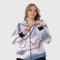 Женский 3D-костюм Мраморные разводы, цвет: 3D-черный — фото 2