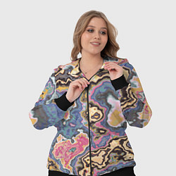 Женский 3D-костюм Мраморный узор разноцветный, цвет: 3D-черный — фото 2