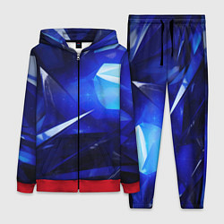 Женский костюм Black and blue abstract background sport style