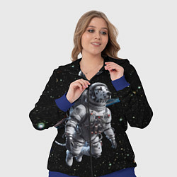 Женский 3D-костюм The dalmatian brave cosmonaut - ai art, цвет: 3D-синий — фото 2