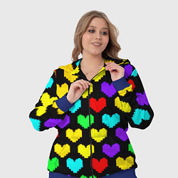 Женский 3D-костюм Undertale heart pattern, цвет: 3D-синий — фото 2
