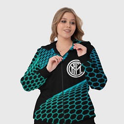Женский 3D-костюм Inter football net, цвет: 3D-черный — фото 2