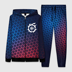 Женский костюм Final Fantasy неоновые соты