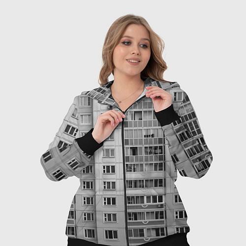 Женский костюм Эстетика панельки / 3D-Черный – фото 3