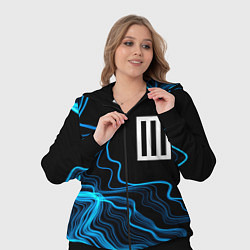 Женский 3D-костюм Paramore sound wave, цвет: 3D-черный — фото 2