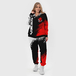 Женский 3D-костюм Самурай лого - киберпанк 2077, цвет: 3D-черный — фото 2