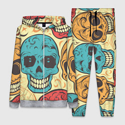 Женский костюм Праздничные черепа