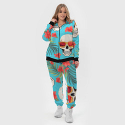 Женский 3D-костюм Черепа в отпуске, цвет: 3D-черный — фото 2