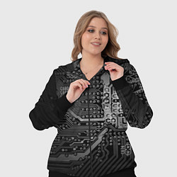 Женский 3D-костюм Микросхема плата, цвет: 3D-черный — фото 2