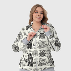 Женский 3D-костюм Старинные японские элементы, цвет: 3D-меланж — фото 2