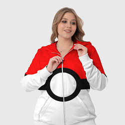 Женский 3D-костюм Pokeball texture, цвет: 3D-белый — фото 2
