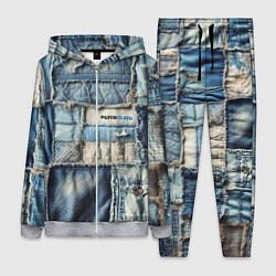 Женский костюм Patchwork denim - vogue