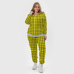 Женский 3D-костюм Жёлтые лепестки шестиугольники, цвет: 3D-меланж — фото 2
