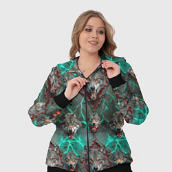 Женский 3D-костюм Эпичный паттерн из волков, цвет: 3D-черный — фото 2