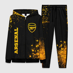 Женский костюм Arsenal - gold gradient вертикально