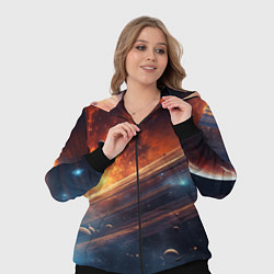 Женский 3D-костюм Млечный путь космос, цвет: 3D-черный — фото 2