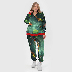 Женский 3D-костюм Рыбки Кои плавают в пруду, цвет: 3D-красный — фото 2