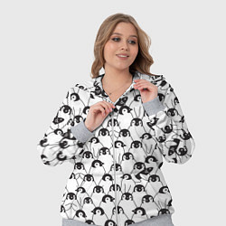 Женский 3D-костюм Узор с пингвинами, цвет: 3D-меланж — фото 2