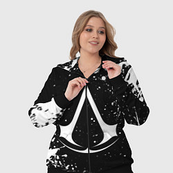 Женский 3D-костюм White logo of assasin, цвет: 3D-черный — фото 2