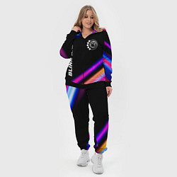 Женский 3D-костюм Blink 182 neon rock lights, цвет: 3D-черный — фото 2