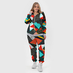 Женский 3D-костюм Abstract patchwork - ai art, цвет: 3D-меланж — фото 2
