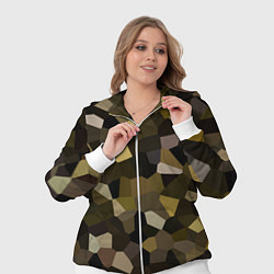 Женский 3D-костюм Мозаика оливковых оттенков, цвет: 3D-белый — фото 2