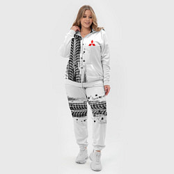 Женский 3D-костюм Митсубиси - следы от колес, цвет: 3D-белый — фото 2