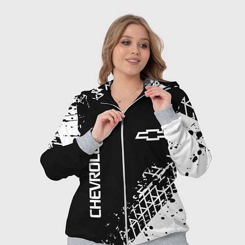 Женский костюм Шевроле: следы от шин / 3D-Меланж – фото 3