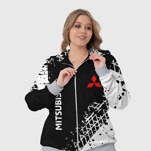 Женский костюм Митсубиши: следы от шин / 3D-Меланж – фото 3