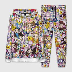 Женский 3D-костюм Right now NewJeans and Takashi Murakami, цвет: 3D-белый