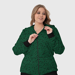 Женский 3D-костюм Тёмный зелёный мелкими пятнами, цвет: 3D-черный — фото 2
