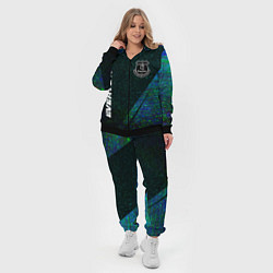 Женский 3D-костюм Everton glitch blue, цвет: 3D-черный — фото 2