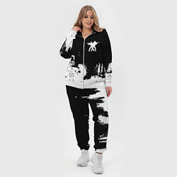 Женский 3D-костюм Контра белые лого, цвет: 3D-белый — фото 2