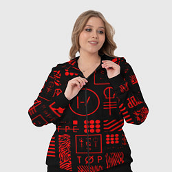 Женский 3D-костюм Twenty one pilots pattern rock, цвет: 3D-черный — фото 2