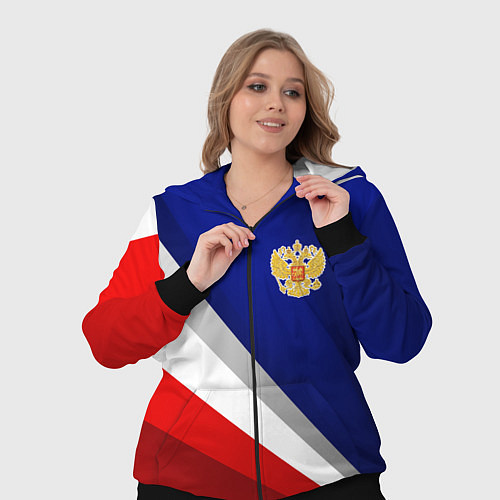 Женский костюм Россия - униформа федерации / 3D-Черный – фото 3