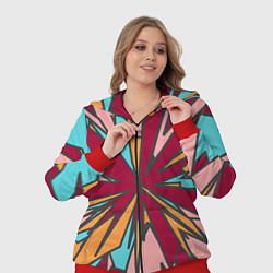 Женский 3D-костюм Геометрический всплеск цвета, цвет: 3D-красный — фото 2