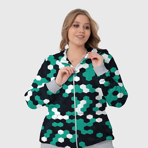 Женский костюм Милитари стекло текстура / 3D-Меланж – фото 3