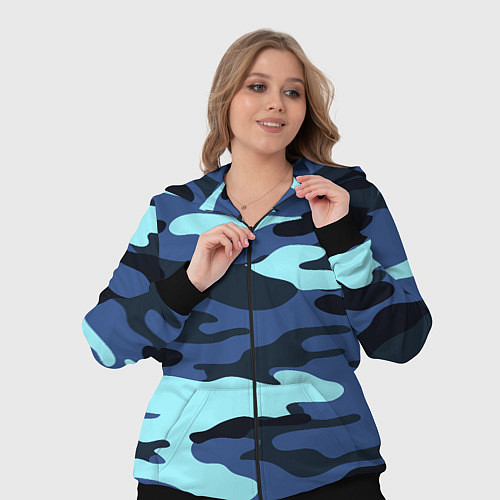 Женский костюм Камуфляж спецназа / 3D-Черный – фото 3